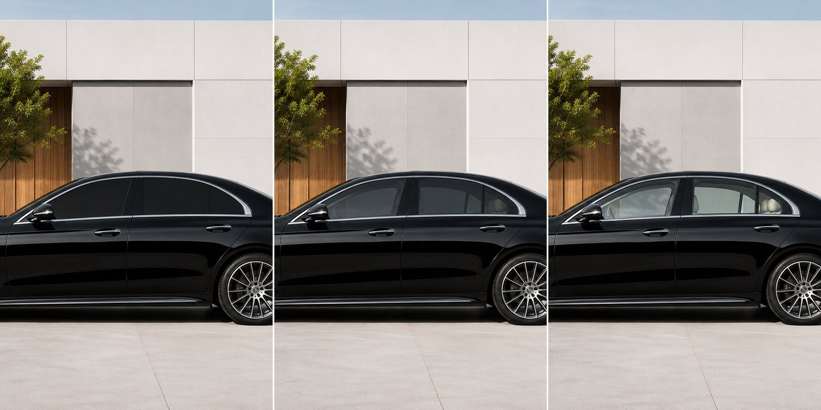 Limo Tint Vs 20% Vs 35% Tint